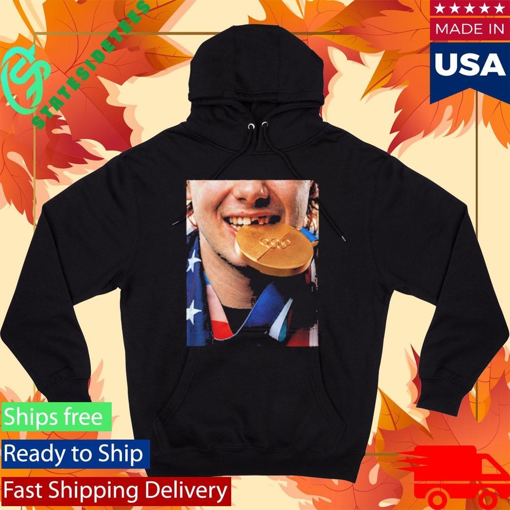 Jack Hughes Teeth Gold Medal USA Team Hockey Champion Olympic Winter 2026 Shirt Unisex , , , Long Sleeve Tee