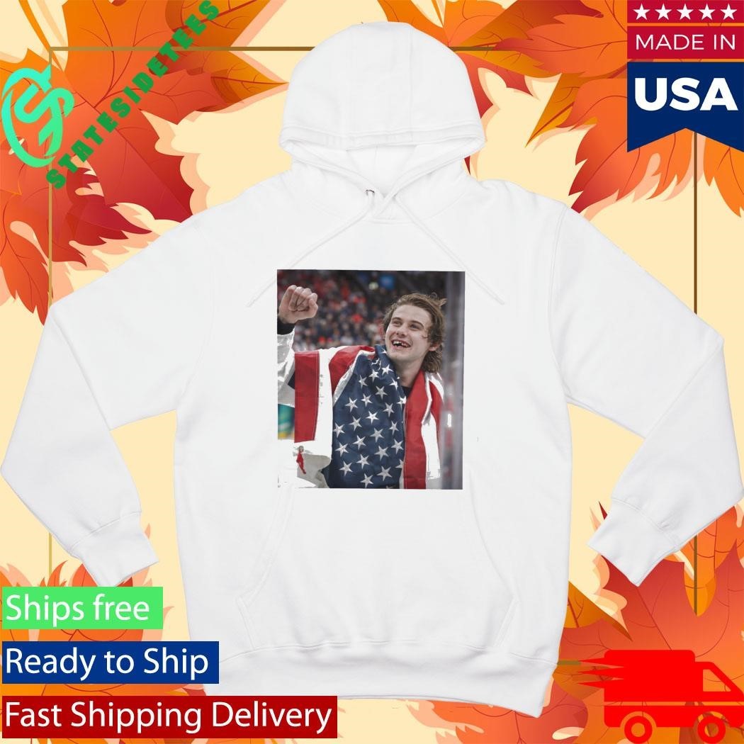 Jack Hughes USA Hockey Lost Teeth Shirt Unisex , , , Long Sleeve Tee