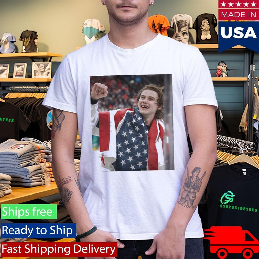 Jack Hughes USA Hockey Lost Teeth Shirt Unisex , , , Long Sleeve Tee
