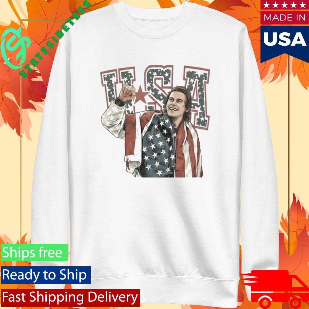 Jack Hughes Usa Gold Hockey 2026 Shirt Unisex , , , Long Sleeve Tee