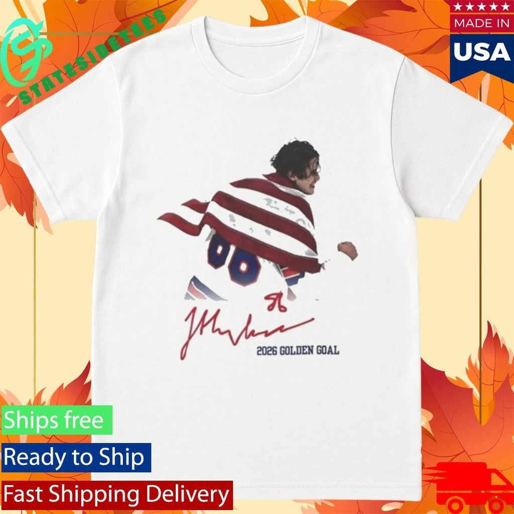 Jack Hughes Usa Hockey Golden Goal 2026 Hockey Shirt Unisex , , , Long Sleeve Tee