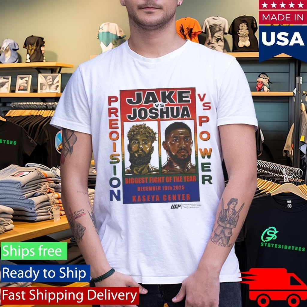 Jake vs Joshua Precision Vs Power Biggest Fight Of the Year Shirt Unisex , , , Long Sleeve Tee