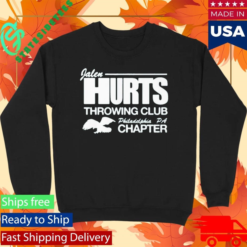Jason Kelce Jalen Hurts Throwing Club Philadelphia PA Chapter Shirt Unisex , , , Long Sleeve Tee