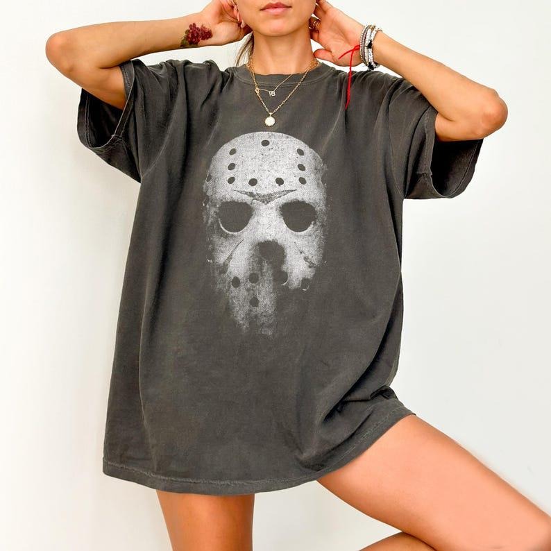 Jason Voorhees Horror Movie Characters Halloween Retro Jason Voorhees Horror Movie Character Halloween Shirt Him Her T-Shirts