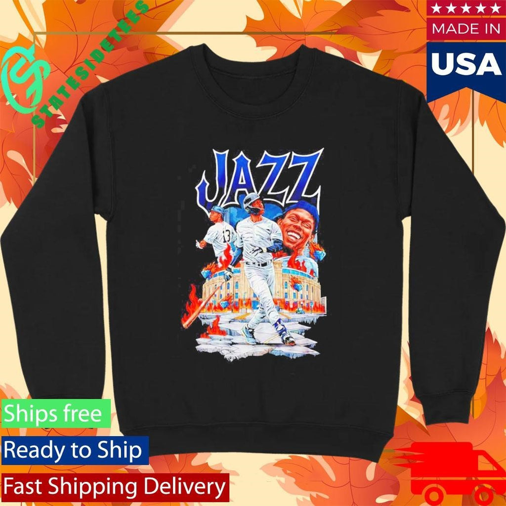 Jazz Chisholm Jr 13 Of New York Yankees Blazing Graphic Shirt Unisex , , , Long Sleeve Tee
