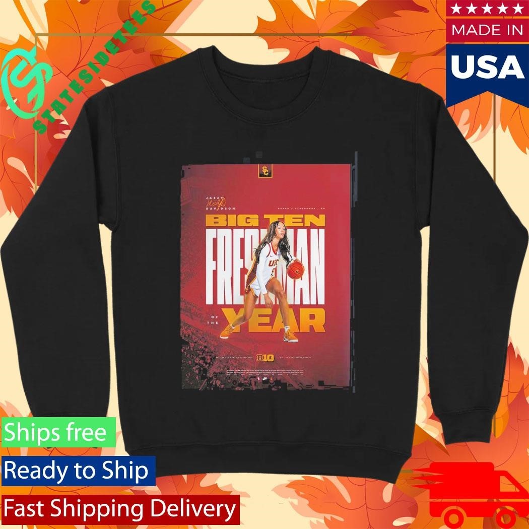 Jazzy Davidson USC Trojans Women’s Basketball Big 10 Freshman Of The Year Unisex , , , Long Sleeve Tee