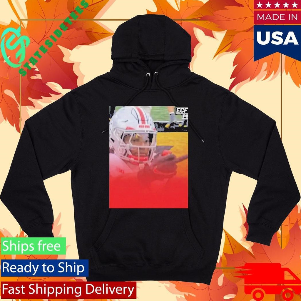 Jeremiah Smith Flips Off Michigan Fans Shirt Unisex , , , Long Sleeve Tee