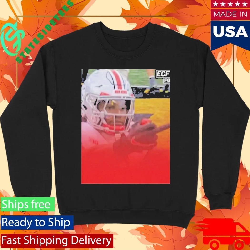 Jeremiah Smith Flips Off Michigan Fans Shirt Unisex , , , Long Sleeve Tee