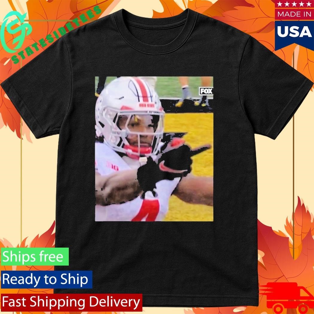 Jeremiah Smith Middle Finger Fan Michigan Shirt Unisex , , , Long Sleeve Tee