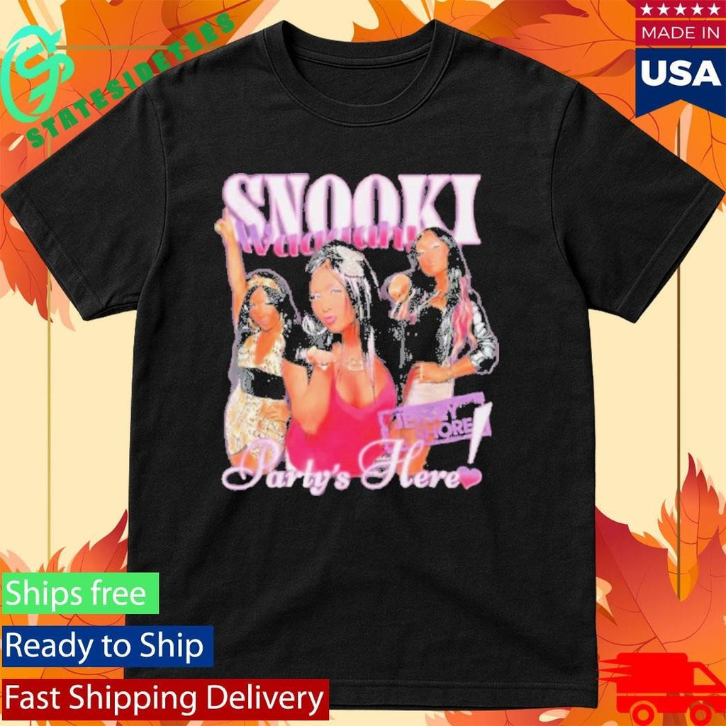 Jersey Shore Party’s Here Snooki Shirt Unisex , , , Long Sleeve Tee
