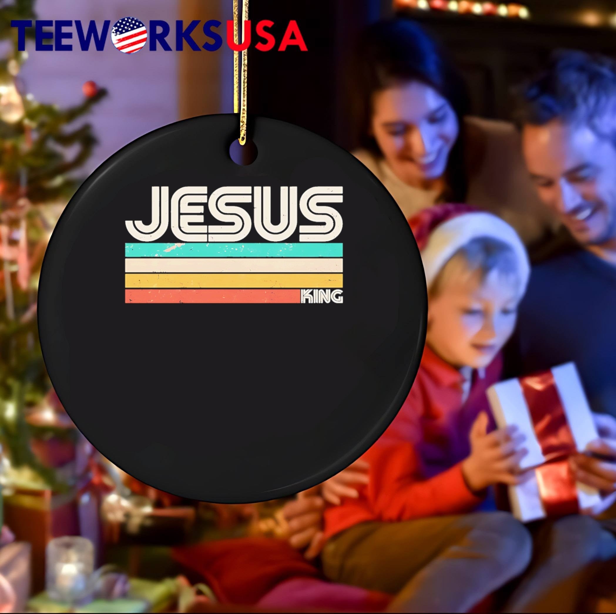 Jesus Is King Retro Vintage Style Unisex T-Shirt