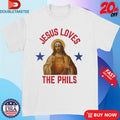 Jesus Loves The Phils Philadelphia Phillies Heart Bell Unisex , , , Long Sleeve Tee