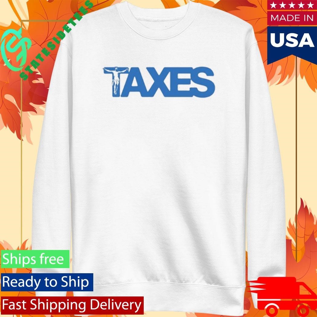 Jesus on the Cross Taxes Unisex , , , Long Sleeve Tee