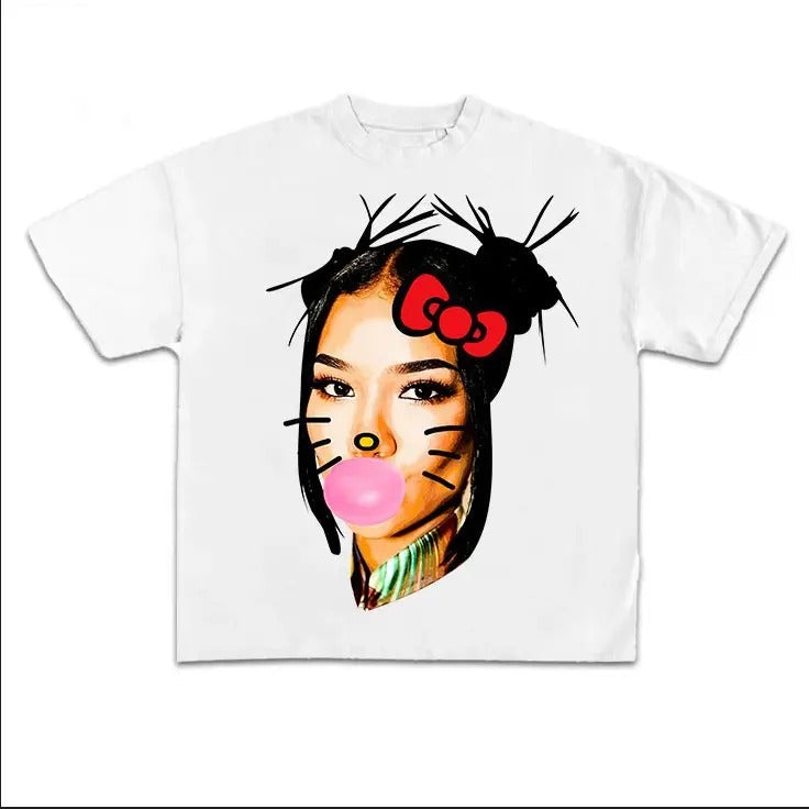 Jhene BUBBLE GUM Rap Shirt Classic Cotton Top T-Shirts