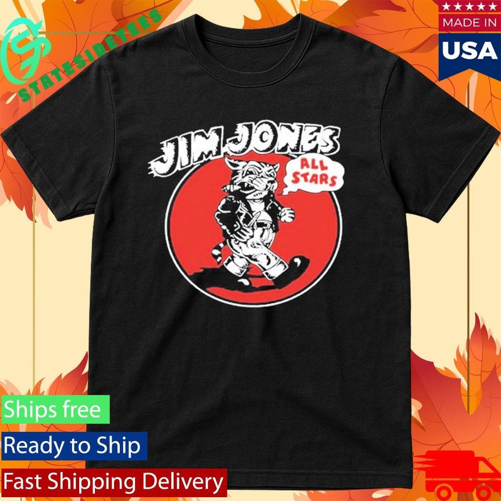 Jim Jones All Stars Greaser Cat Unisex , , , Long Sleeve Tee