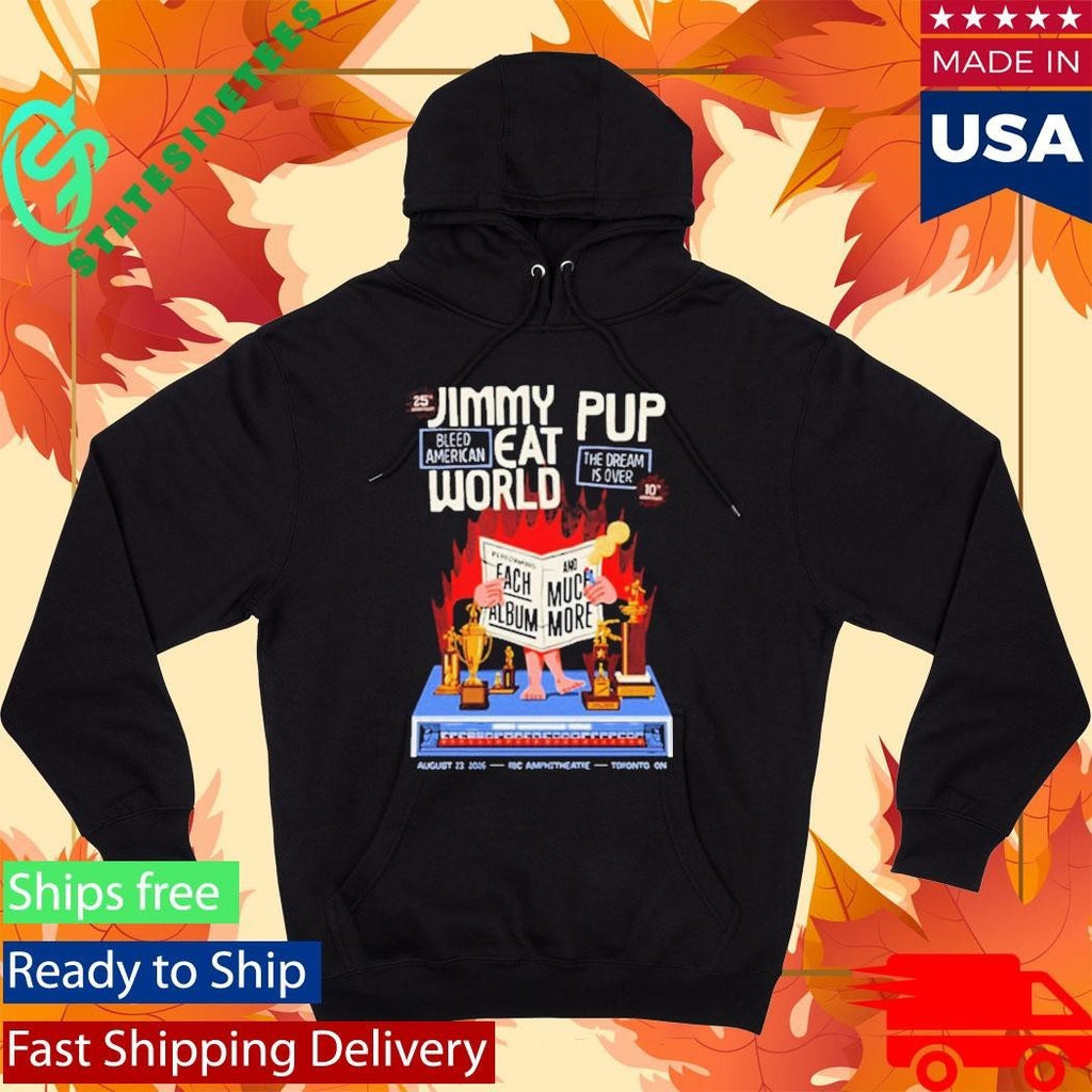 Jimmy Eat World Celebrates 25th Anniversary Of Bleed American Show At RBC Amphitheatre On August 23 2026 Toronto ON Shirt