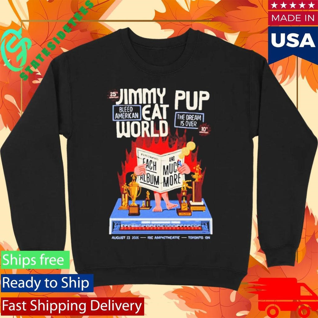 Jimmy Eat World Celebrates 25th Anniversary Of Bleed American Show At RBC Amphitheatre On August 23 2026 Toronto ON Shirt
