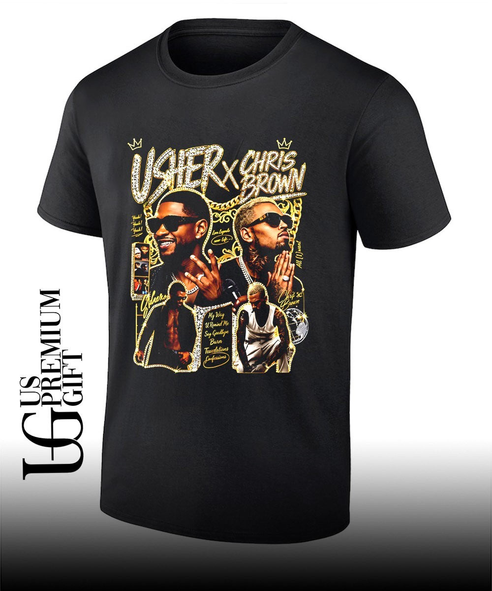 Usher and Chris Brown R&B graphic T-shirt