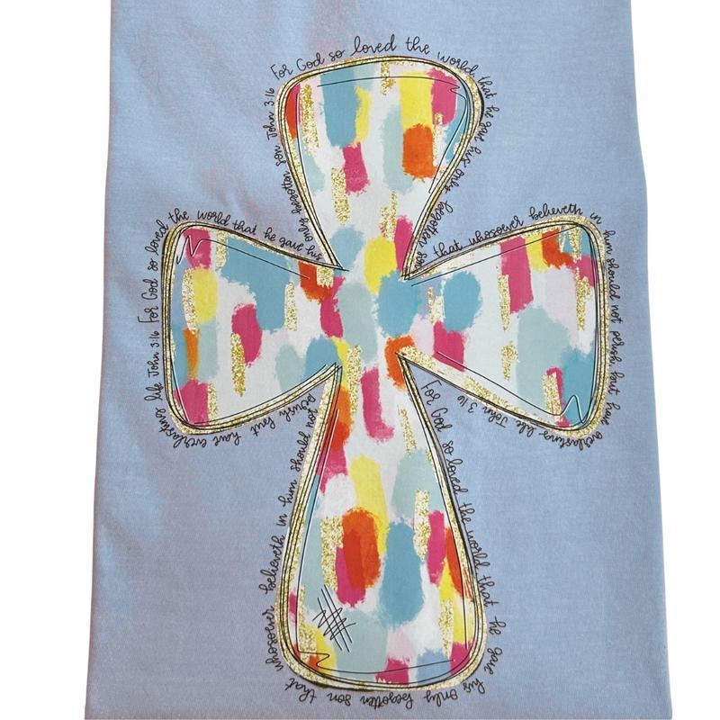 John 3:16 Cross Gildan T-Shirts