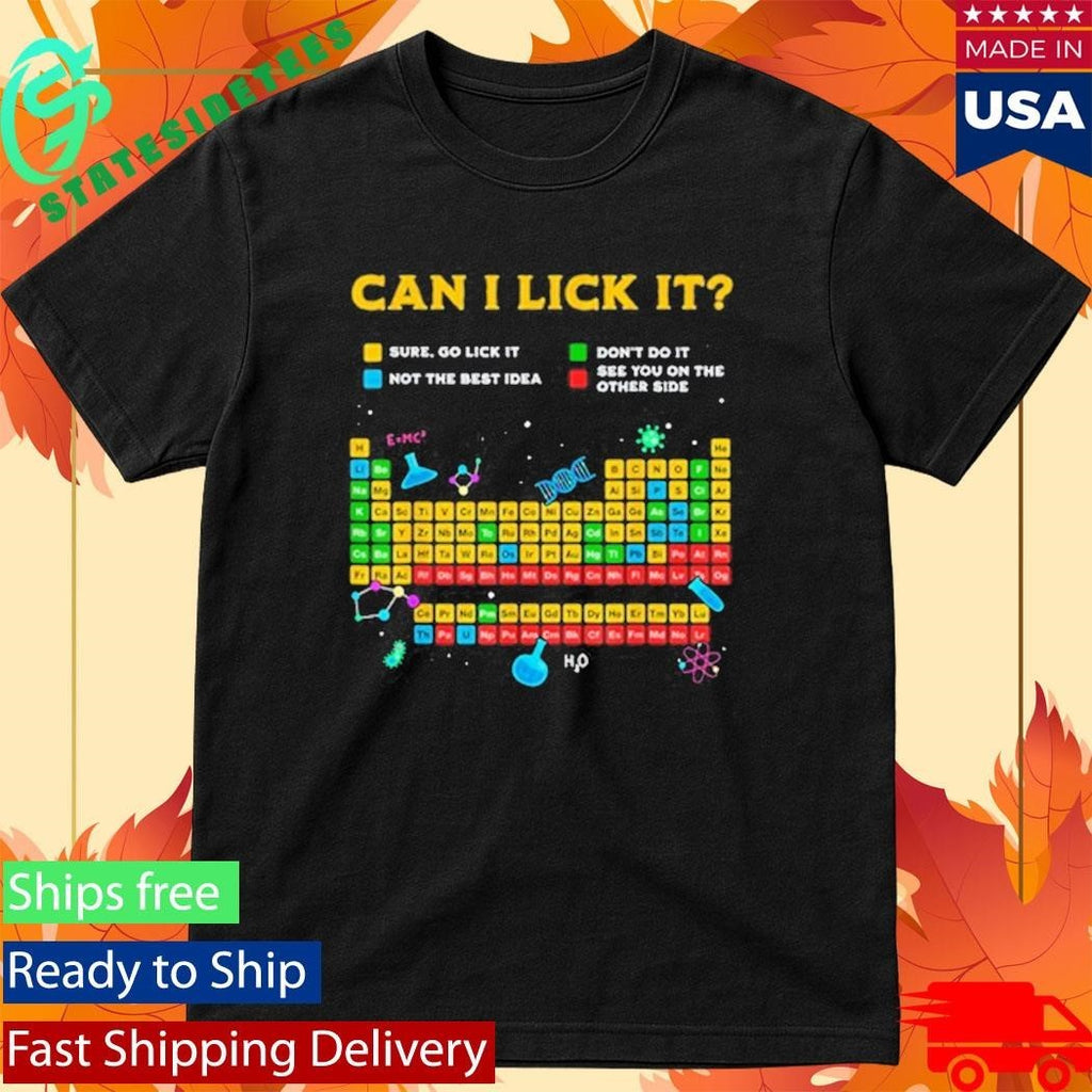 Johnna Can I Lick It Periodic Table Shirt Unisex , , , Long Sleeve Tee