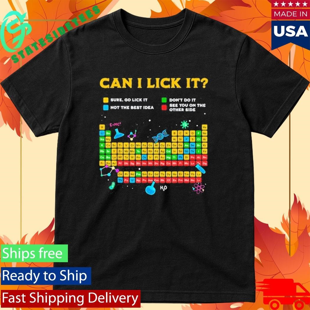 Johnna Can I Lick It Periodic Table Shirt Unisex , , , Long Sleeve Tee