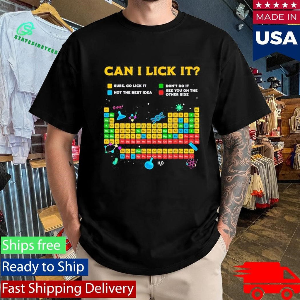 Johnna Can I Lick It Periodic Table Shirt Unisex , , , Long Sleeve Tee