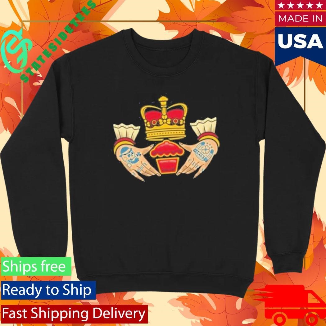Johnny Cupcakes Men’s Claddagh Cakes Shirt Unisex , , , Long Sleeve Tee