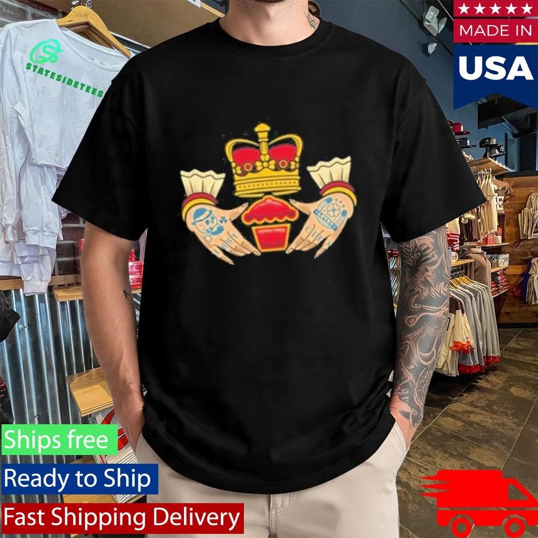 Johnny Cupcakes Men’s Claddagh Cakes Shirt Unisex , , , Long Sleeve Tee