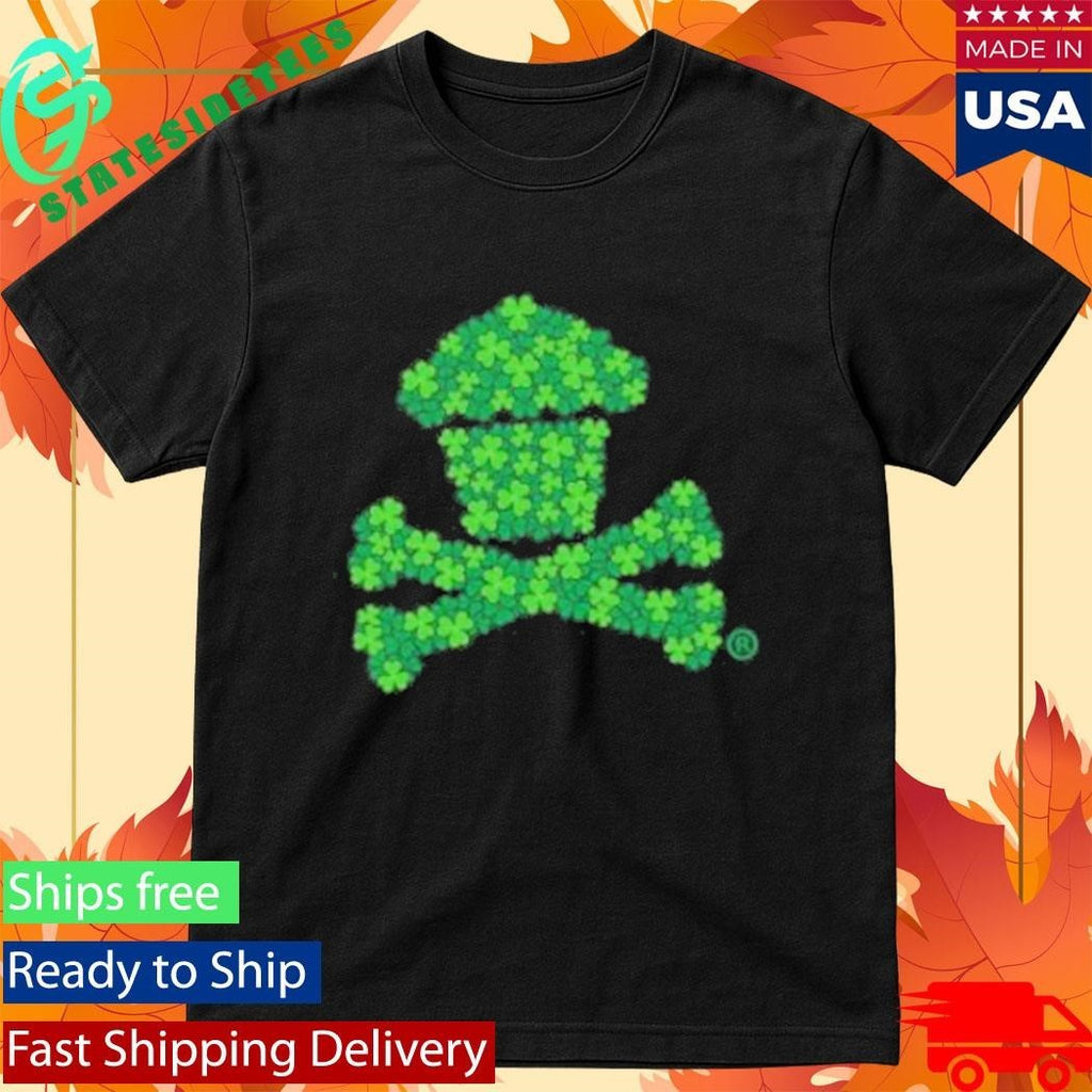 Johnny Cupcakes Men’s Clover Crossbones Shirt Unisex , , , Long Sleeve Tee
