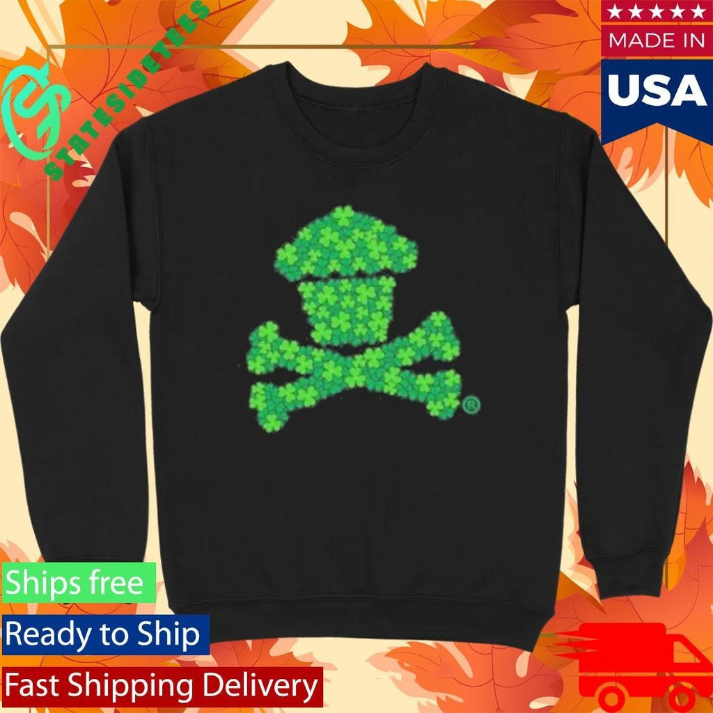 Johnny Cupcakes Men’s Clover Crossbones Shirt Unisex , , , Long Sleeve Tee