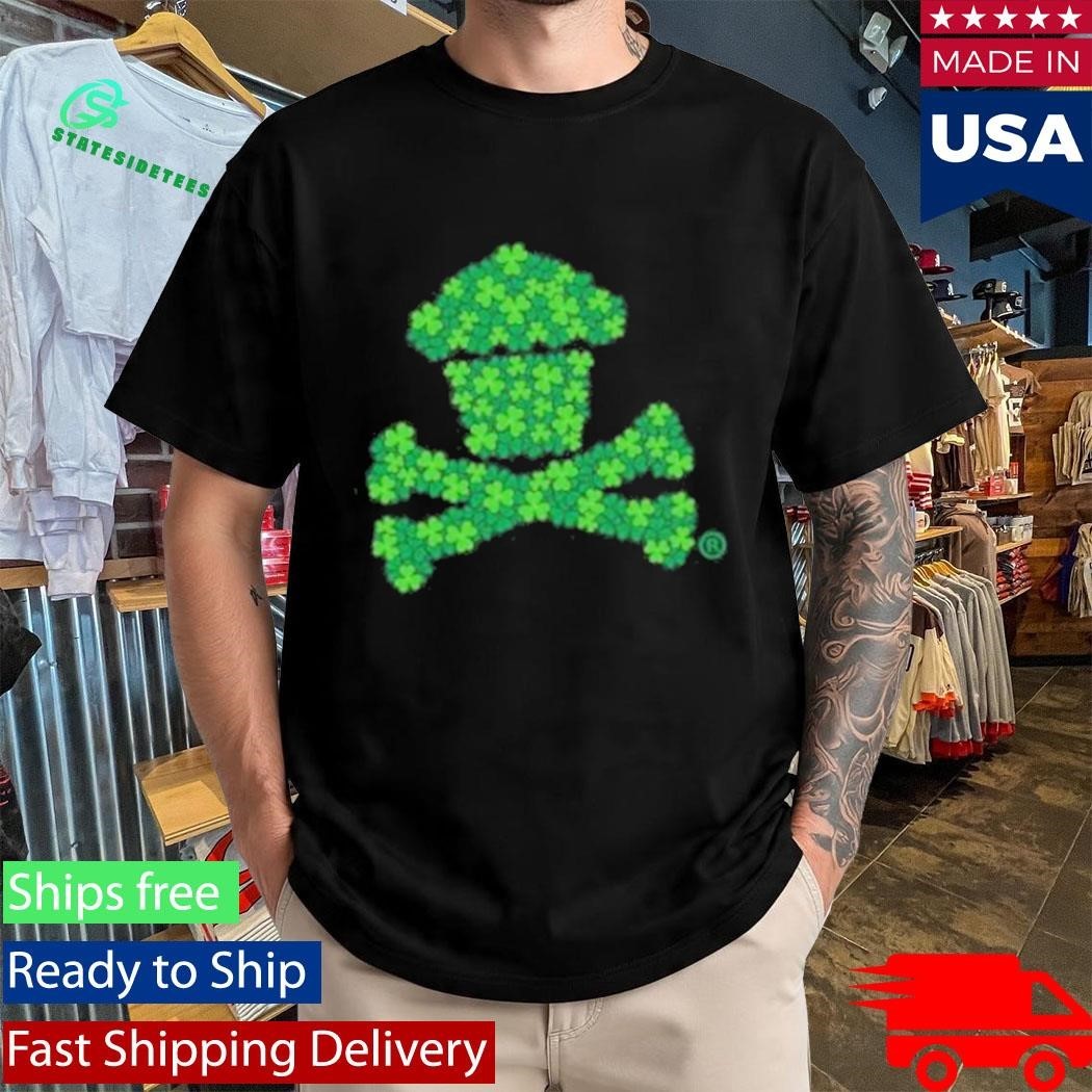 Johnny Cupcakes Men’s Clover Crossbones Shirt Unisex , , , Long Sleeve Tee