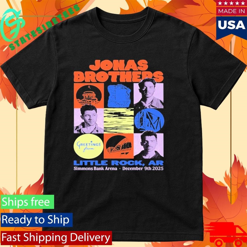 Jonas Brothers Black Shirt Dec 9, 2025 Little Rock Shirt Unisex , , , Long Sleeve Tee