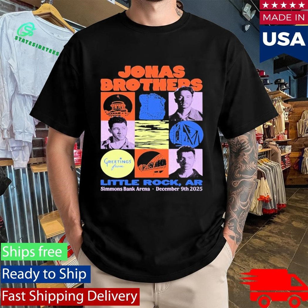 Jonas Brothers Black Shirt Dec 9, 2025 Little Rock Shirt Unisex , , , Long Sleeve Tee