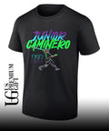 Junior Caminero Tampa Bay Rays baseball slugger swing number shirt