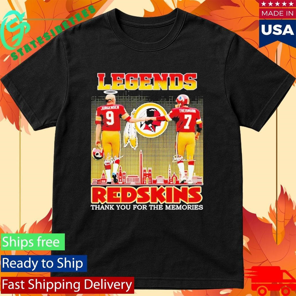 Jurgensen Theismann Legends Redskins Thank Yoi For The Memories Shirt Unisex , , , Long Sleeve Tee