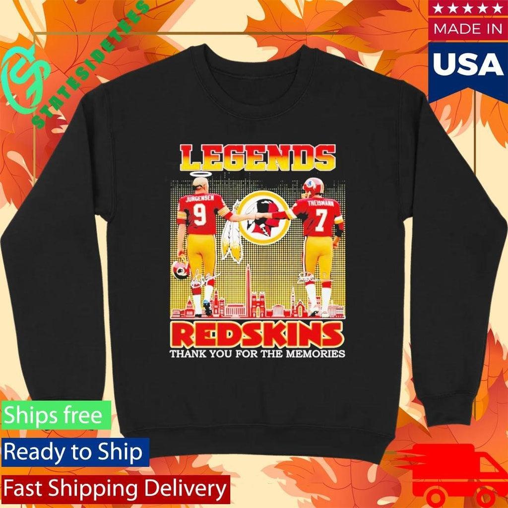 Jurgensen Theismann Legends Redskins Thank Yoi For The Memories Shirt Unisex , , , Long Sleeve Tee
