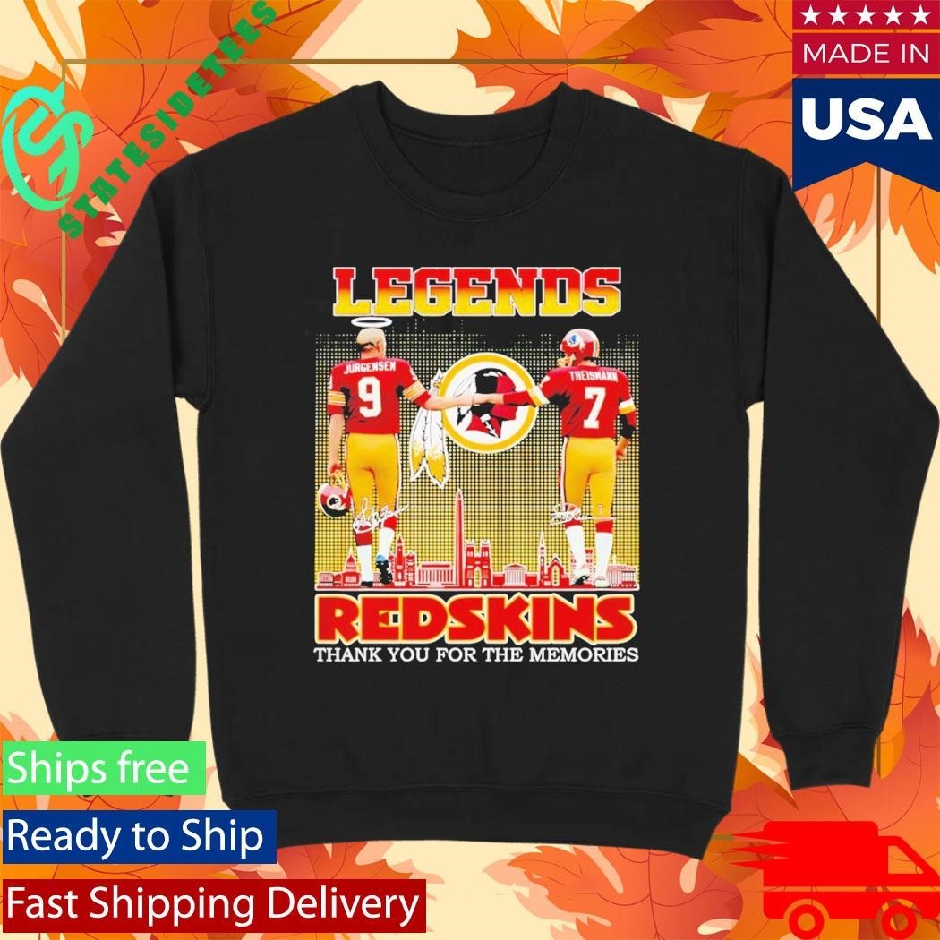 Jurgensen Theismann Legends Redskins Thank Yoi For The Memories Shirt Unisex , , , Long Sleeve Tee