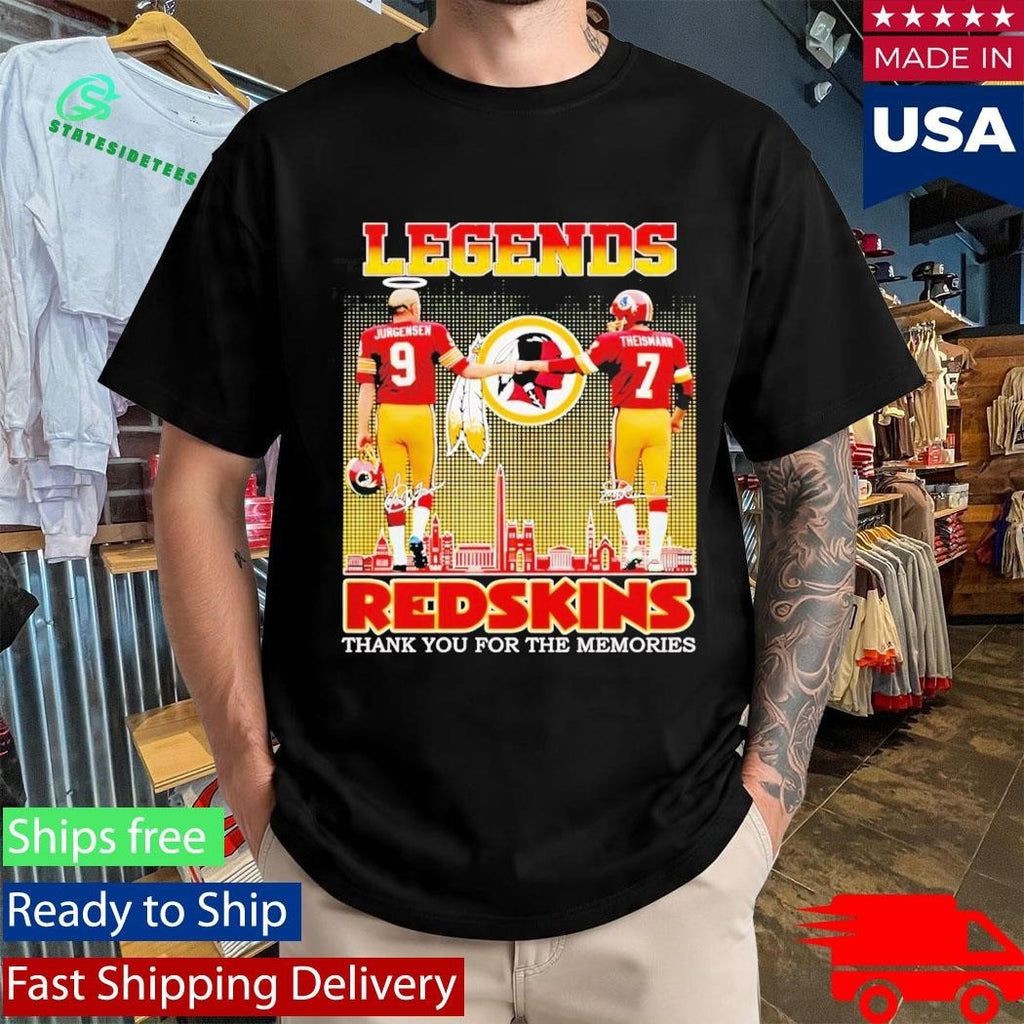 Jurgensen Theismann Legends Redskins Thank Yoi For The Memories Shirt Unisex , , , Long Sleeve Tee