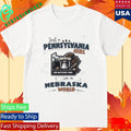 Just A Pennsylvania Girl In A Nebraska World Unisex , , , Long Sleeve Tee