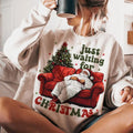 Just Waiting Santa Claus Retro Merry T-Shirts