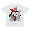 Kamen "Masked Rider 1" Heavyweight Vintage 100% Cotton Anime Menswear Top Crew Necks Casual Streetwear White Tropical Bestie T-Shirts