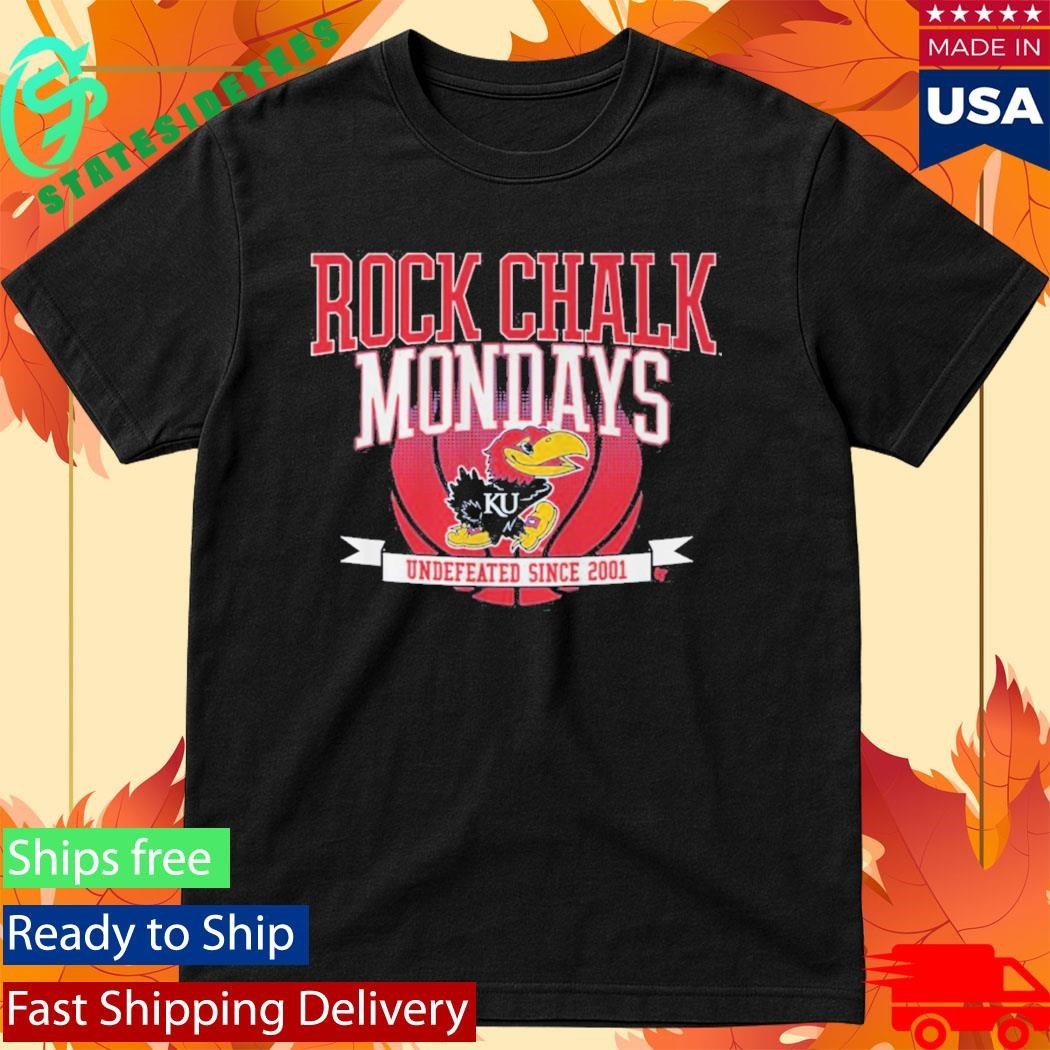 Kansas Basketball Rock Chalk Mondays Shirt Unisex , , , Long Sleeve Tee