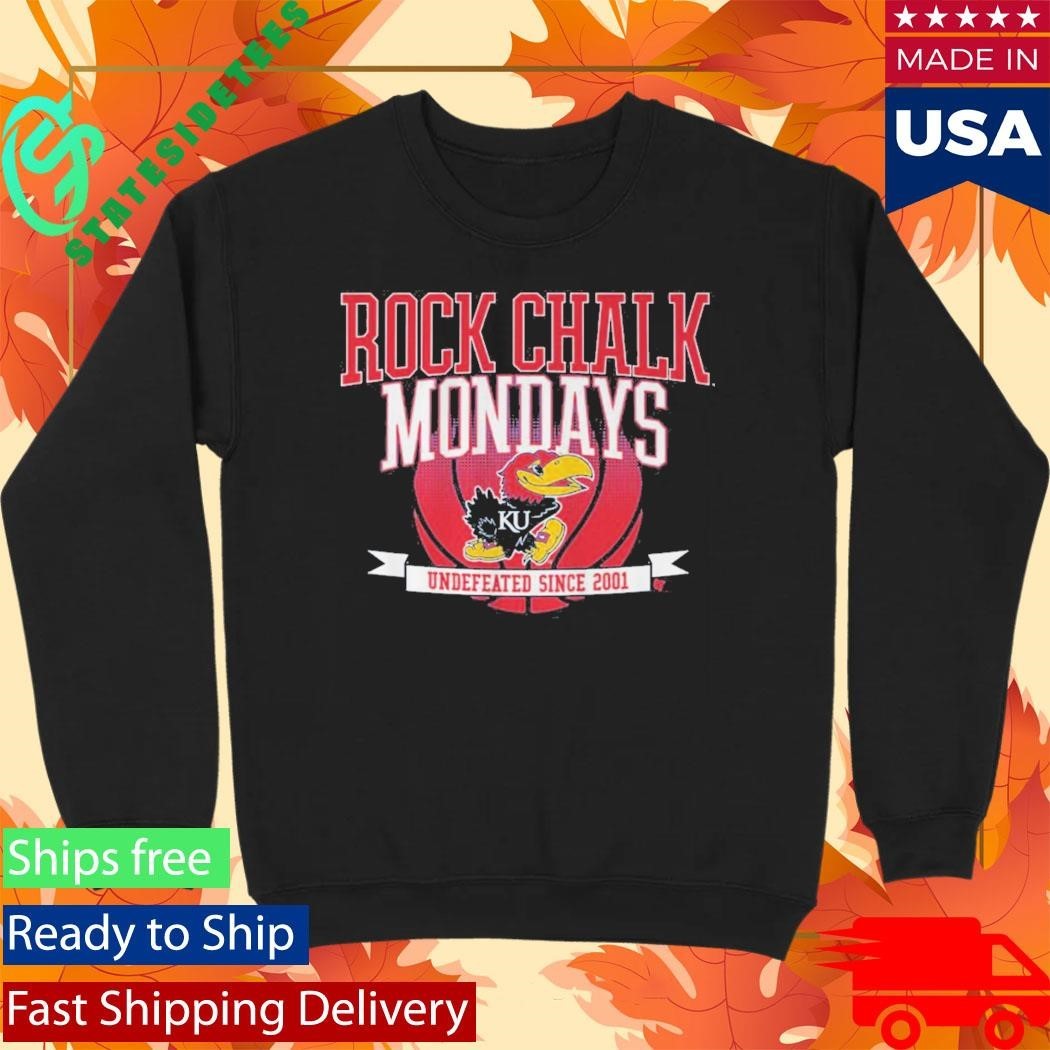 Kansas Basketball Rock Chalk Mondays Shirt Unisex , , , Long Sleeve Tee