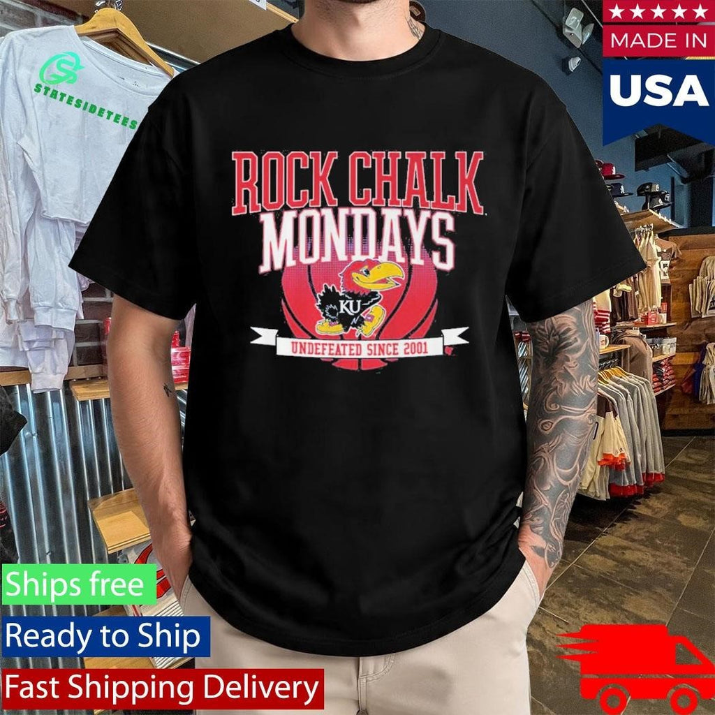 Kansas Basketball Rock Chalk Mondays Shirt Unisex , , , Long Sleeve Tee