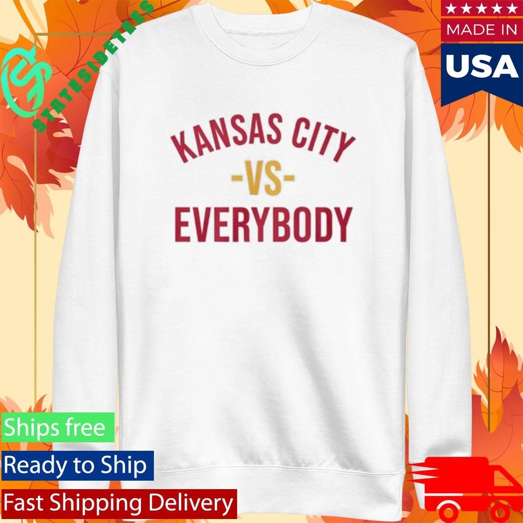 Kansas City Chiefs Vs Everybody Shirt Unisex , , , Long Sleeve Tee