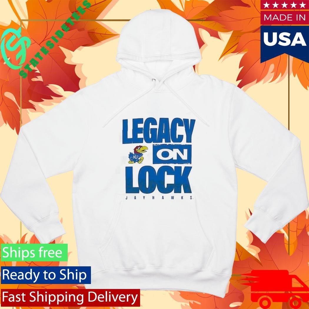 Kansas Jayhawks Legacy On Lock Shirt Unisex , , , Long Sleeve Tee