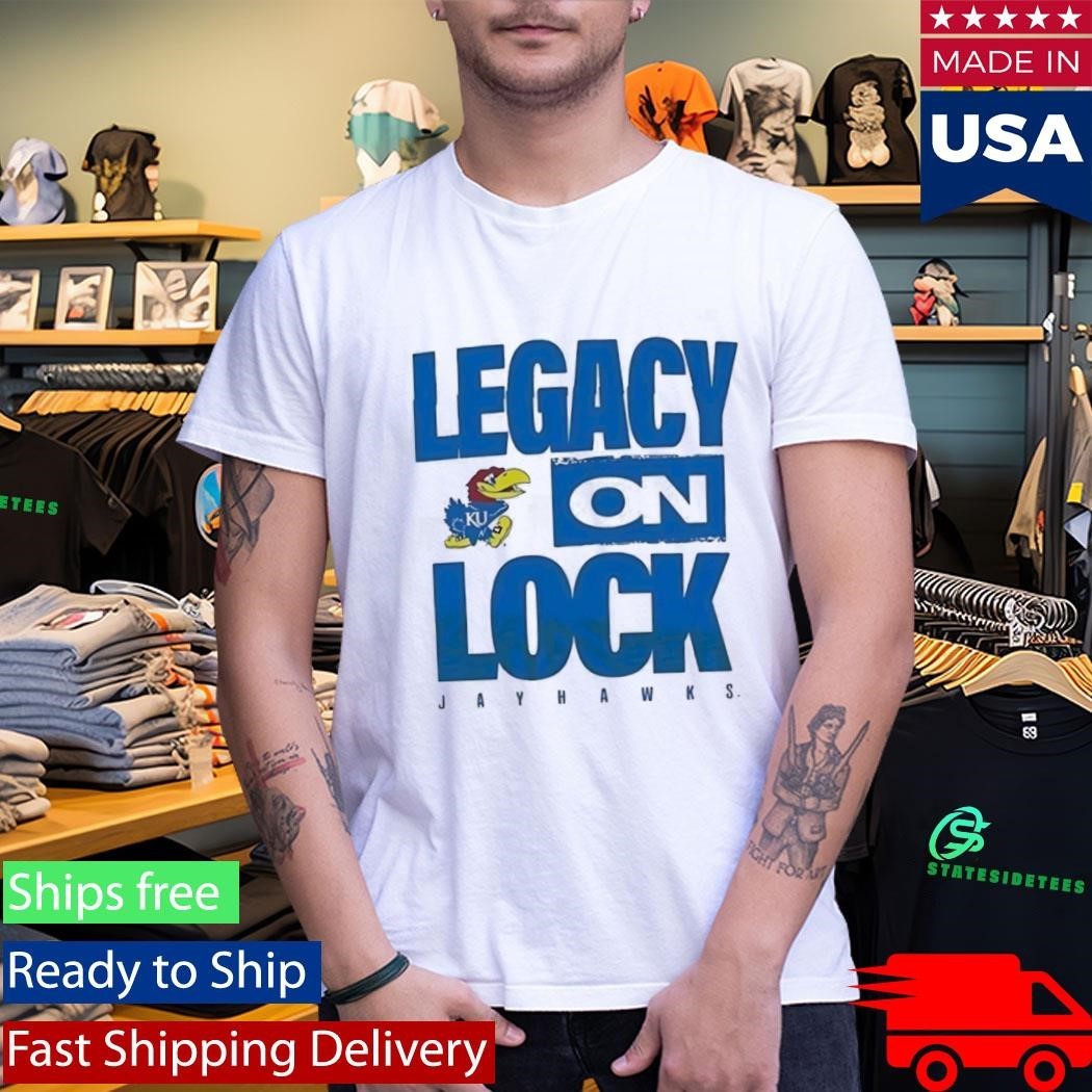 Kansas Jayhawks Legacy On Lock Shirt Unisex , , , Long Sleeve Tee