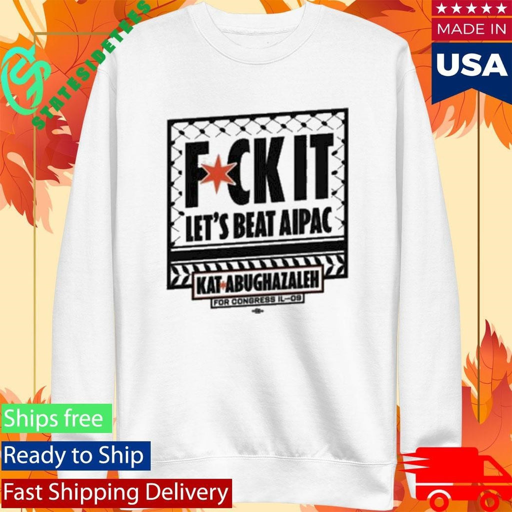 Kat For Illinois Beat Aipac Shirt Unisex , , , Long Sleeve Tee