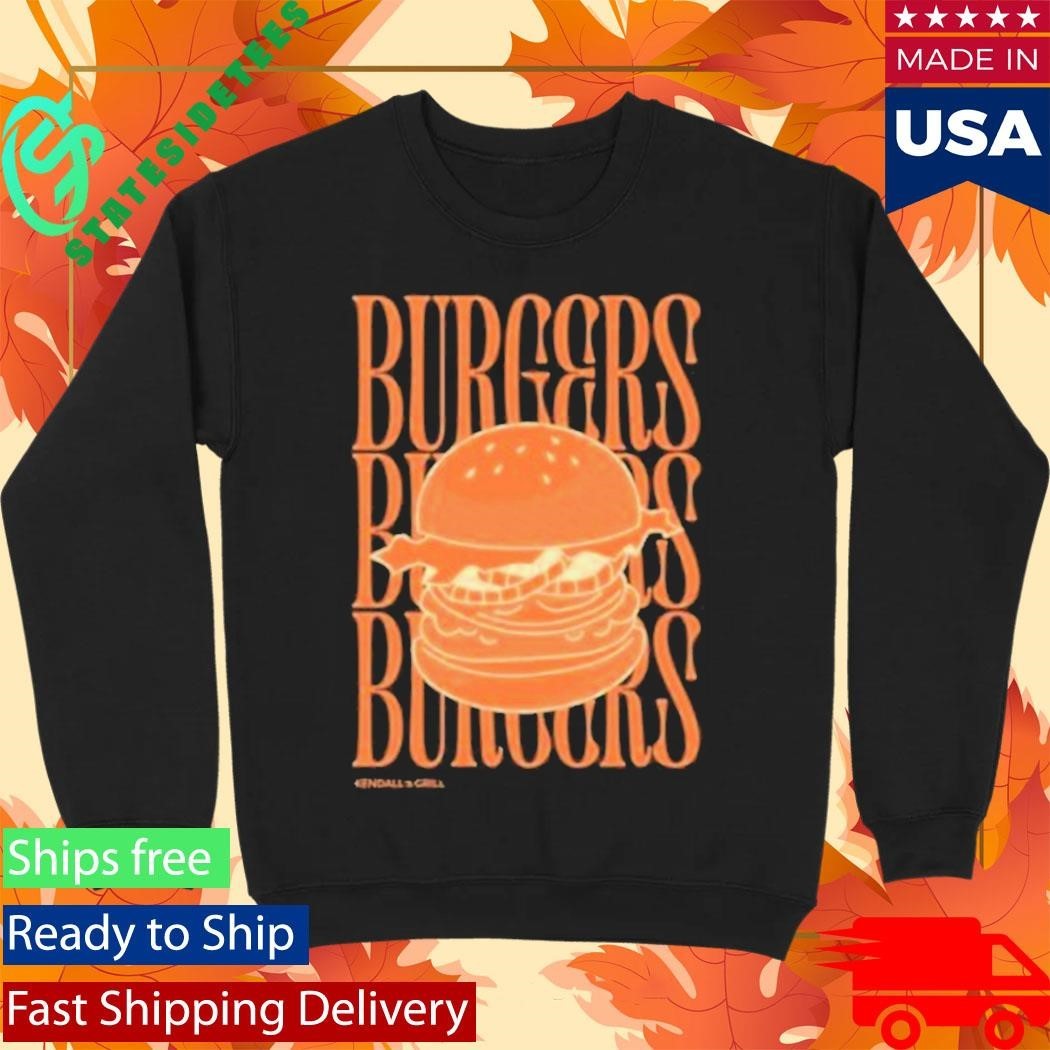 Kendall’s Grill Burger Shirt Unisex , , , Long Sleeve Tee