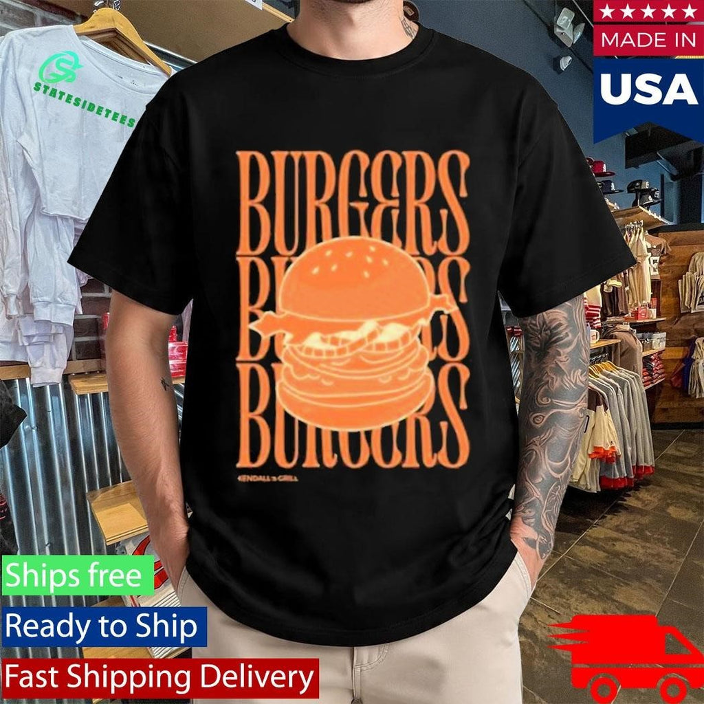 Kendall’s Grill Burger Shirt Unisex , , , Long Sleeve Tee